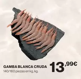 Oferta de Gamba Blanca Cruda por 13,99€ en El Corte Inglés