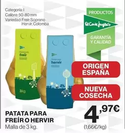 Oferta de Origen - Patata Para Freir O por 4,97€ en El Corte Inglés
