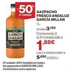 Oferta de Gazpacho Fresco Andaluz por 3,75€ en El Corte Inglés