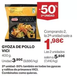 Oferta de VICI - Gyoza De Pollo por 3,95€ en El Corte Inglés
