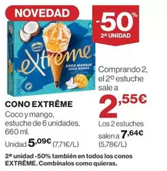Oferta de Nestlé - Cono Extreme por 5,09€ en El Corte Inglés