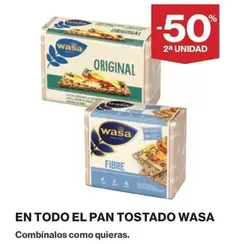 Oferta de Wasa - En Todo El Pan Tostado en El Corte Inglés