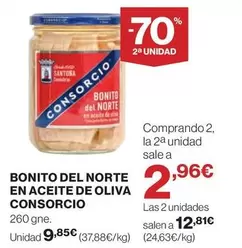 Oferta de Consorcio - Bonito Del Norte En Aceite De Oliva por 9,85€ en El Corte Inglés