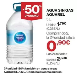 Oferta de Aquarel - Agua Sin Gas por 1,79€ en El Corte Inglés