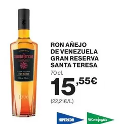 Oferta de Santa teresa - Ron Anejo De Venezuela por 15,55€ en El Corte Inglés