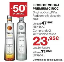 Oferta de Premium - Licor De Vodka por 47,9€ en El Corte Inglés