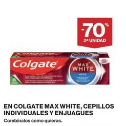 Oferta de Colgate - En  Max White, Cepillos Individuales Y Enjuagues en El Corte Inglés