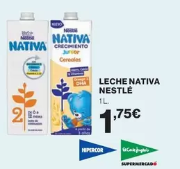 Oferta de Nestlé - Leche Nativa por 1,75€ en El Corte Inglés