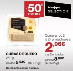 Oferta de Cuñas De Queso por 5,92€ en El Corte Inglés