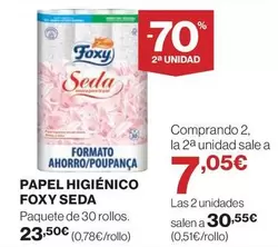 Oferta de Foxy - Papel Higiénico Seda por 23,5€ en El Corte Inglés
