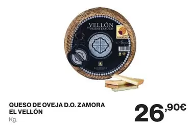 Oferta de Queso De Oveja D.o. Zamora por 26,9€ en El Corte Inglés