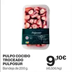 Oferta de Pulpo Cocido Troceado por 9,11€ en El Corte Inglés