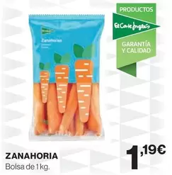 Oferta de Zanahoria Bolsa De 1kg por 1,19€ en El Corte Inglés