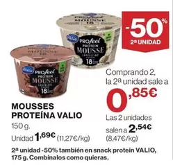 Oferta de Valio - Mousses Proteina por 1,69€ en El Corte Inglés