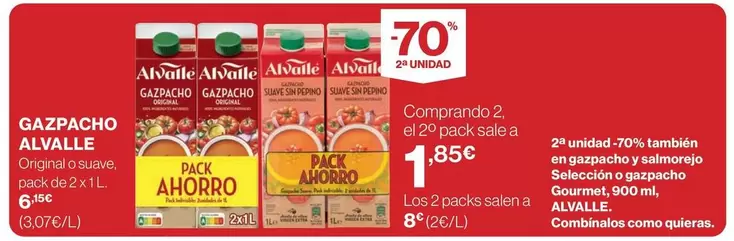 Oferta de Alvalle - Gazpacho en El Corte Inglés