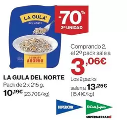 Oferta de La Gula del Norte - Pack De 2 X 215 G. por 10,19€ en El Corte Inglés