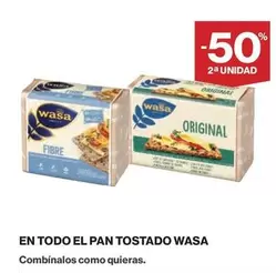 Oferta de Wasa - En Todo El Pan Tostado en El Corte Inglés