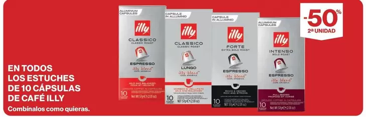 Oferta de Illy - En Todos Los Estuches De 10 Capsulas De Cafe en El Corte Inglés