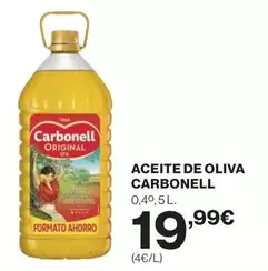 Oferta de Carbonell - Aceite De Oliva por 19,99€ en El Corte Inglés
