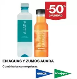 Oferta de Auara - En Aguas Y Zumos en El Corte Inglés