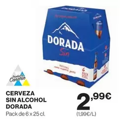 Oferta de Dorada - Cerveza Sin Alcohol por 2,99€ en El Corte Inglés