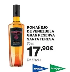 Oferta de Santa teresa - Ron Anejo De Venezuela por 17,9€ en El Corte Inglés