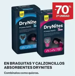 Oferta de DryNites - En Braguitas Y Calzoncillos Absorbentes en El Corte Inglés