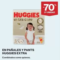 Oferta de Huggies - En Pañales Y Pants Extra en El Corte Inglés