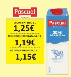 Oferta de Pascual - Leche Entera por 1,25€ en Economy Cash