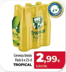 Oferta de Tropical - Cerveza Limón por 2,99€ en SPAR Lanzarote