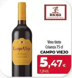 Oferta de Campo Viejo - Vino Tinto Crianza por 5,47€ en SPAR Lanzarote