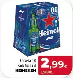 Oferta de Heineken - Cerveza 0,0 por 2,99€ en SPAR Lanzarote