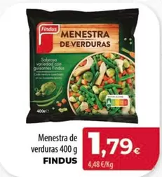 Oferta de Findus - Menestra De Verduras por 1,79€ en Spar Tenerife