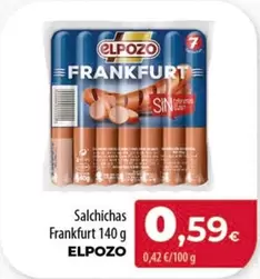 Oferta de Elpozo - Salchichas Frankfurt por 0,59€ en Spar Tenerife