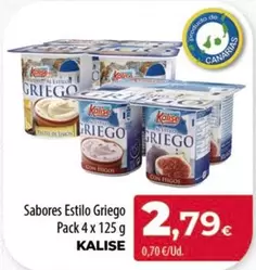 Oferta de Kalise - Sabores Estilo Griego por 2,79€ en Spar Tenerife