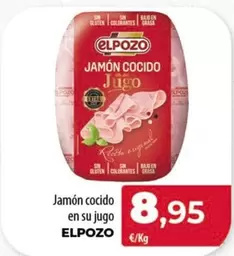 Oferta de Elpozo - Jamon Cocido En Su Jugo por 8,95€ en Spar Tenerife