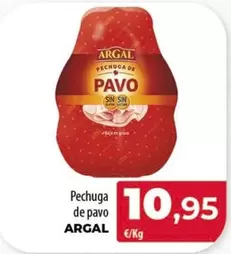 Oferta de Argal - Pechuga De Pavo por 10,95€ en Spar Tenerife