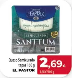 Oferta de El Pastor - Queso Semicurado Tapas por 2,69€ en Spar Tenerife