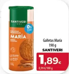 Oferta de Santiveri - Galletas María por 1,89€ en Spar Tenerife