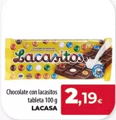 Oferta de Lacasa - Chocolate Con Lacasitos por 2,19€ en Spar Tenerife