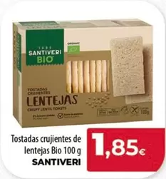 Oferta de Santiveri - Tostadas Crujientes De Lentejas Bio por 1,85€ en Spar Tenerife