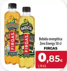 Oferta de Firgas - Bebida Energética Zero Energy por 0,85€ en Spar Tenerife
