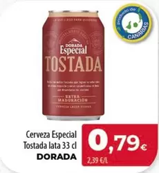 Oferta de Dorada - Cerveza Especial Tostada por 0,79€ en Spar Tenerife