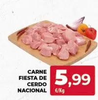 Oferta de Fiesta - Carne  De Cerdo Nacional por 5,99€ en Spar Tenerife