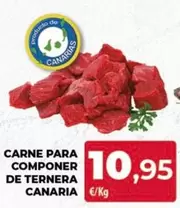 Oferta de Carne Para Componer De Ternera Canaria por 10,95€ en Spar Tenerife