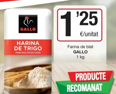 Oferta de Gallo - Farina De Blat por 1,25€ en SPAR Fragadis
