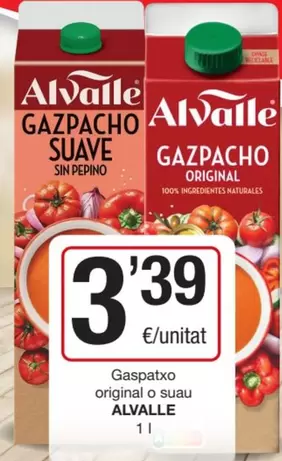 Oferta de Alvalle - Gaspatxo Original O Suau por 3,39€ en SPAR Fragadis