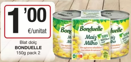 Oferta de Bonduelle - Blat Dolc por 1€ en SPAR Fragadis