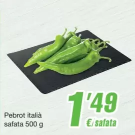 Oferta de Pebrot Italia por 1,49€ en SPAR Fragadis