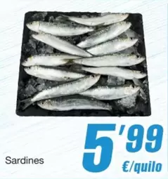 Oferta de Sardines por 5,99€ en SPAR Fragadis